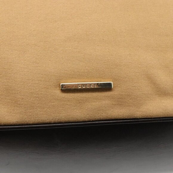 Authentic GUCCI GG Canvas Web Sherry Line Bag Beige Brown gold 001 4287 - Picture 6 of 16